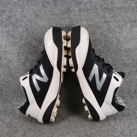 New Balance Shoes Big Kids 5 Baseball Cleats Youth Sport Athletic Black White - Picture 11 of 13
